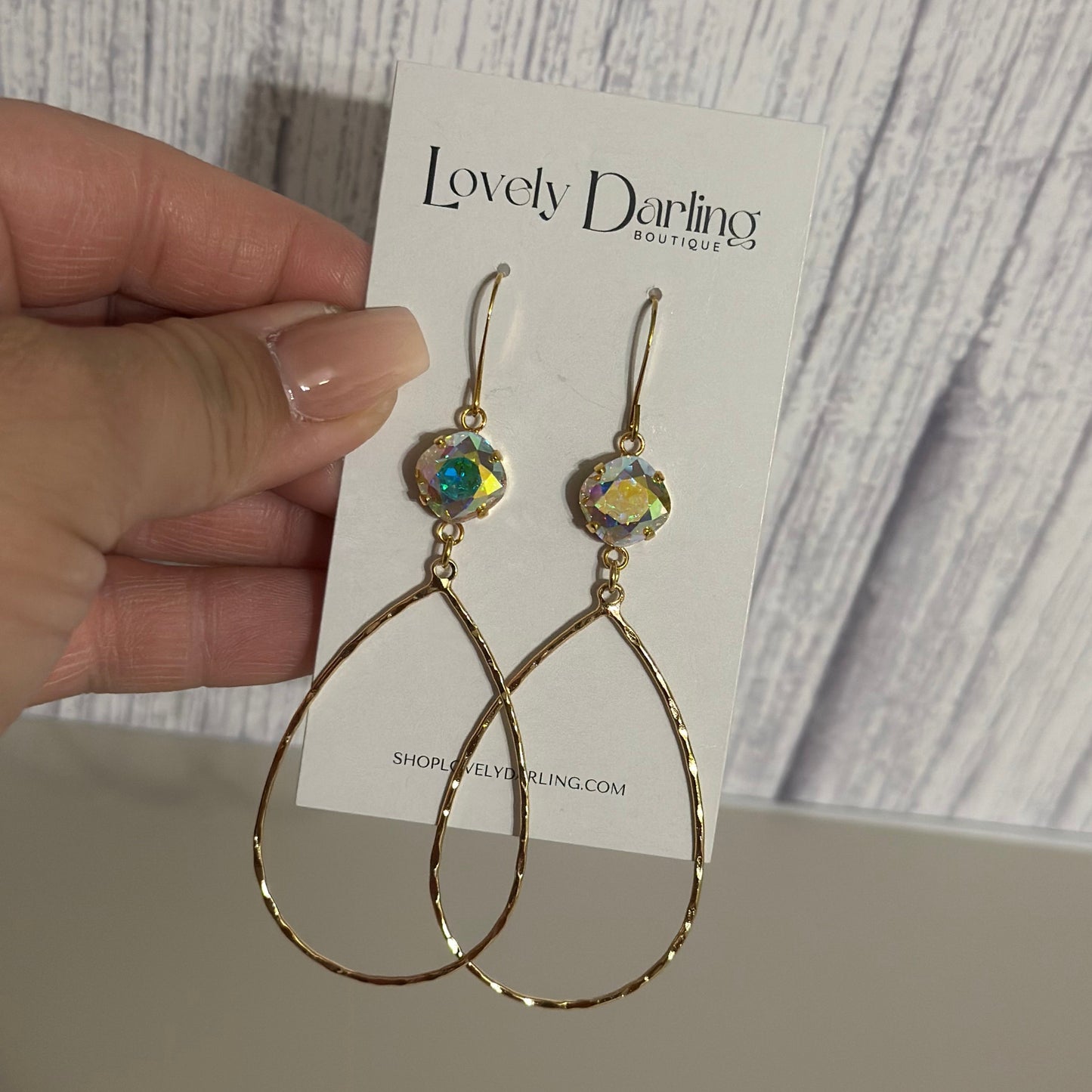 Gold Teardrop Earring